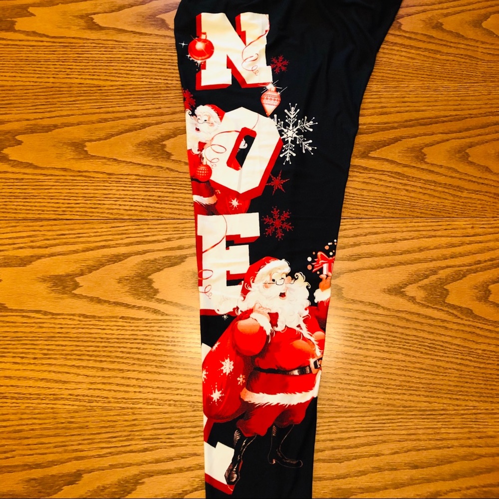 Lularoe Noel Santa leggings